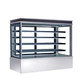Cafe Shop Display Glass Bakery Cake Refrigerated Vending Counter